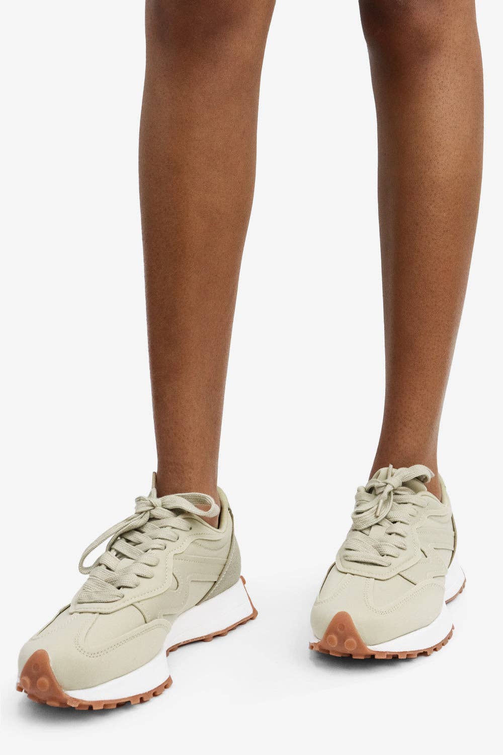 Lemonade Shoes - Wholesale Lifestyle Sneakers - Women's - RAE RAE - Athleisure Sneaker w/ Gum Sole, Suede Detail1