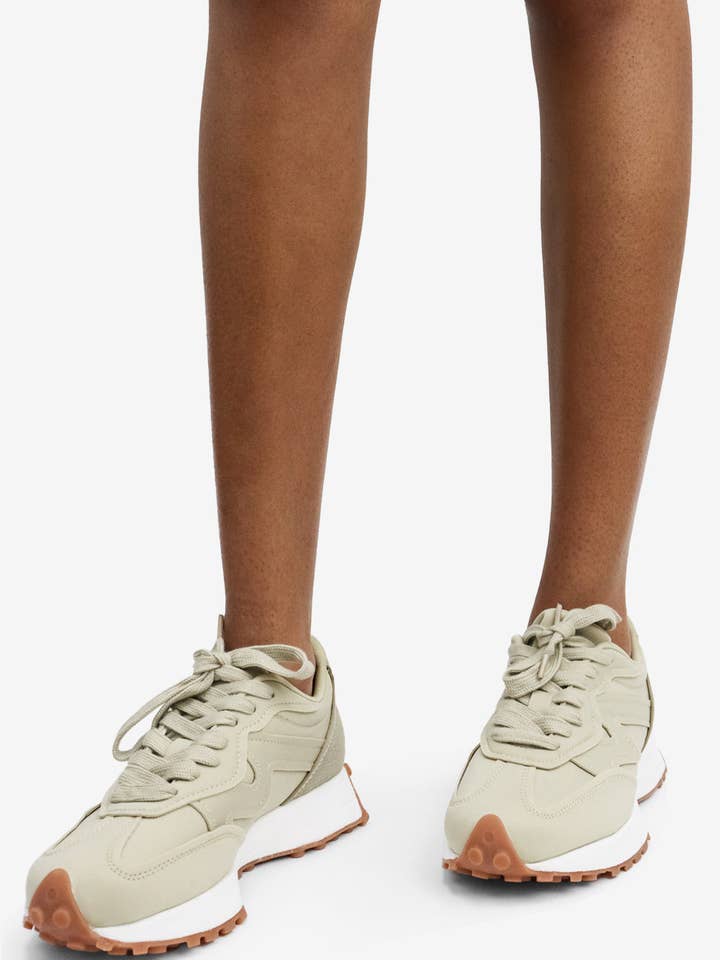 Lemonade Shoes - Wholesale Lifestyle Sneakers - Women's - RAE RAE - Athleisure Sneaker w/ Gum Sole, Suede Detail1