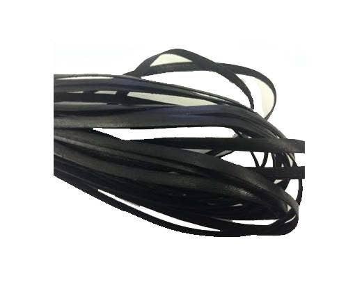 Sun Enterprises B.V. - Wholesale Craft Supplies - FLAT LEATHER ITALIAN - 4 MM - BLACK0