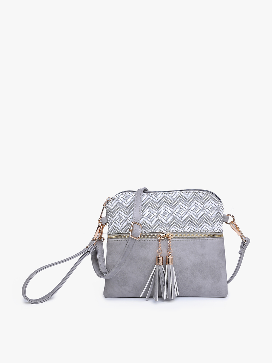 Jen & Co. - Wholesale Crossbody Bag - Women's - M1785 Tara Double Zip Crossbody Bag/Wristlet6