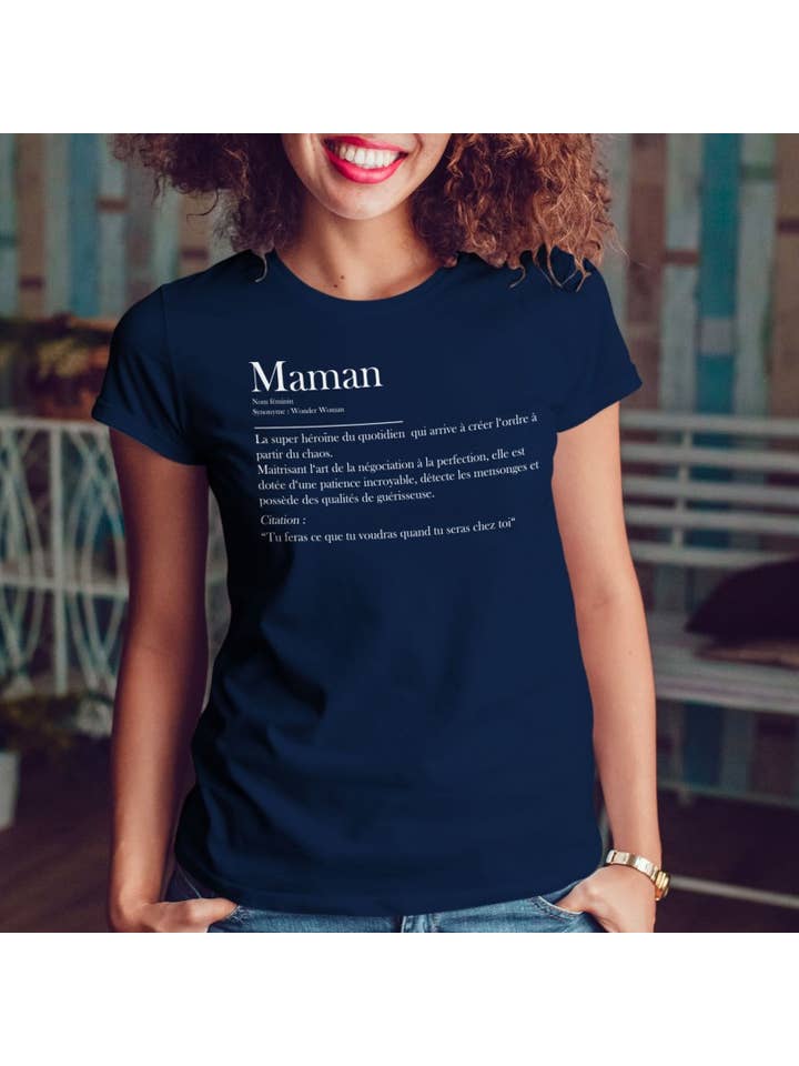 Juste un t-shirt - Wholesale Screen Printed T-Shirt - Women's - Women's Printed T-Shirt - Mom Definition1