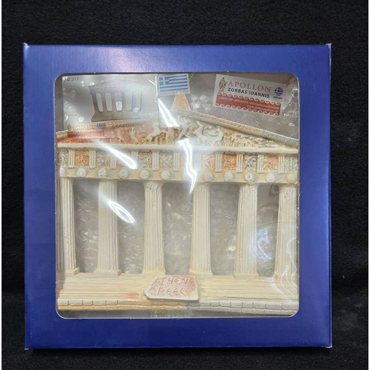 2 Greeks Inc - Wholesale Decorative Tabletop Object - Free-Standing Parthenon Facade - Handcrafted Replica