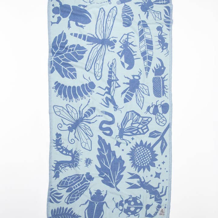 Cognitive Surplus - Wholesale Beach Towel - Garden Friends: Entomology Turkish Towel (Case of 2)1