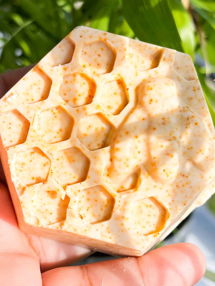 Turmeric Oatmeal + Honey NatureMe Soap Bar for wholesale by Chungy Handmade Bath & Body LLC