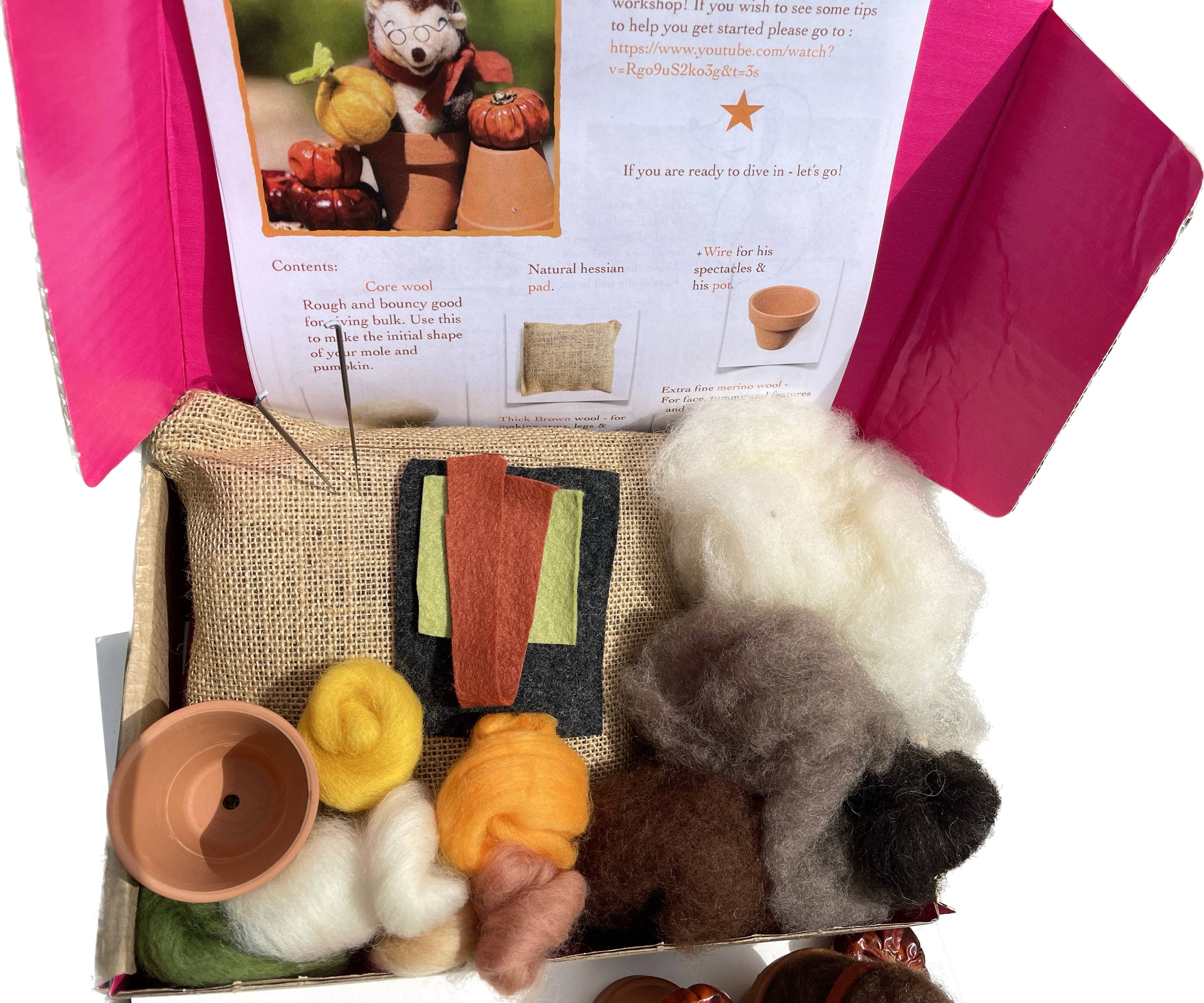 Sweet Liberty Belle - Wholesale Craft Sewing Kit - Jolly Mole in a Pot - superior needle felting craft kit2