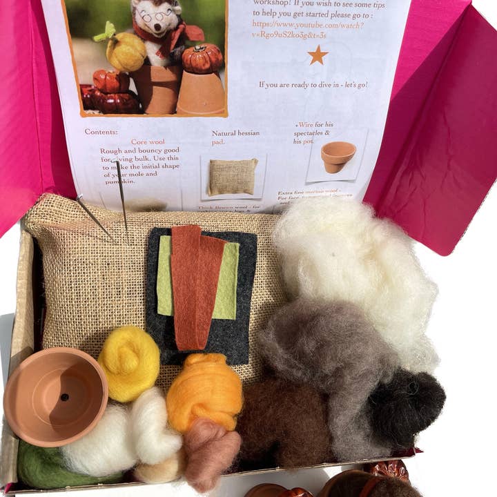 Sweet Liberty Belle - Wholesale Craft Sewing Kit - Jolly Mole in a Pot - superior needle felting craft kit2