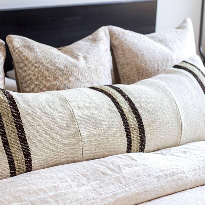 Bedford Oversized Lumbar - 16"x40" Pillow Cover for wholesale by Love The Clutter