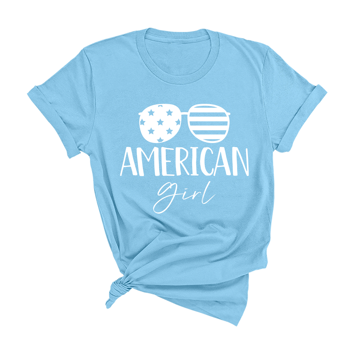 Viv&Lou - Wholesale Screen Printed T-Shirt - Women's - American Girl T-Shirt5