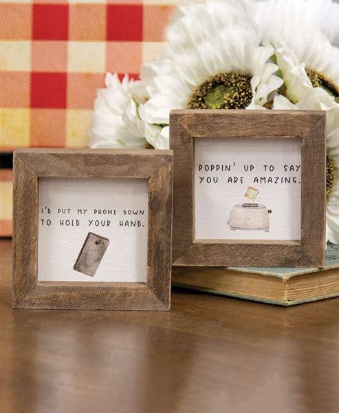 Col House Designs – wholesale Sign – Poppin Up Mini Frame, 2 Assorted1