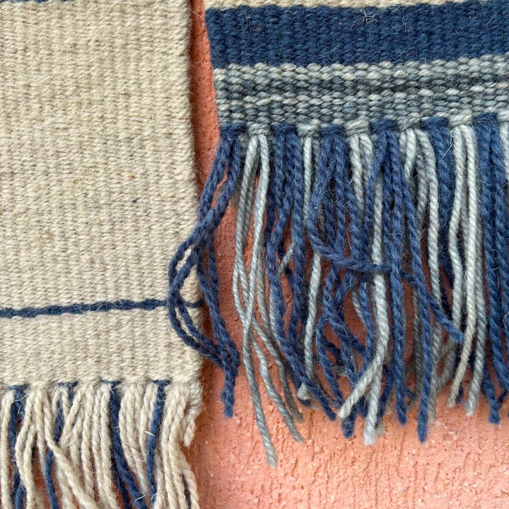 Woven With Hope - Wholesale Tapestry/Textile - Wall Hanging-Blue and Gray5
