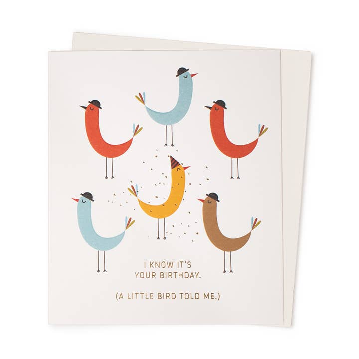 Little Birds | Biglietto di compleanno | Blanca Gomez per la vendita all'ingrosso da parte di USTUDIO Design