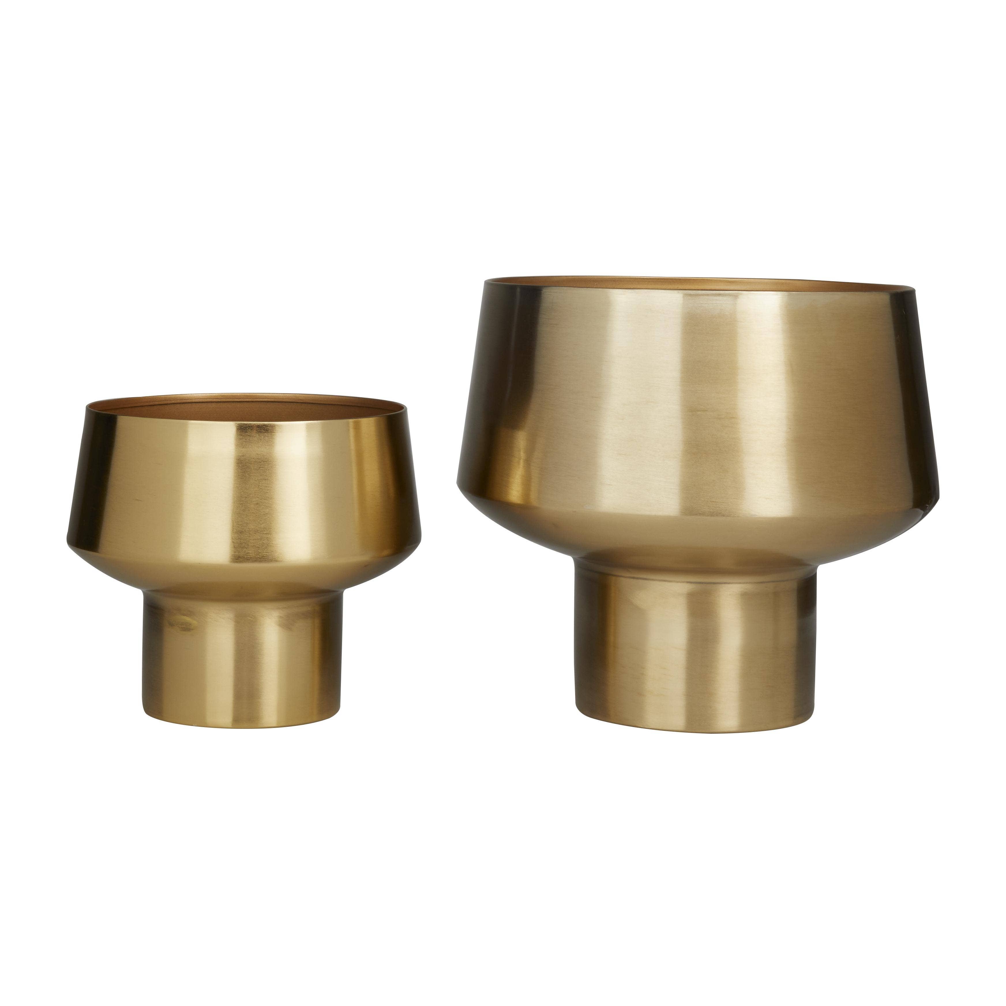 Deco Marché - Wholesale Plant Pot - Glam Gold Metal Planter Set3