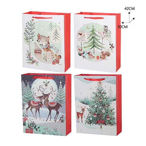 Träd och hjort presentpåse (L) för wholesale av LA RUTA DE LAS IMPORTACIONES SL