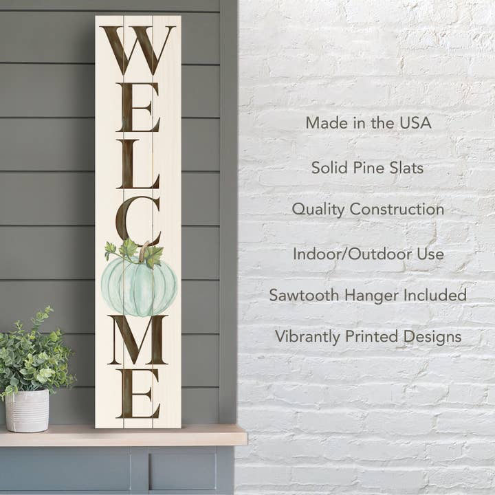 Conimar Promotions - Wholesale Sign - "Welcome Pumpkin" Indoor/Outdoor Pallet Wood Porch Sign 4