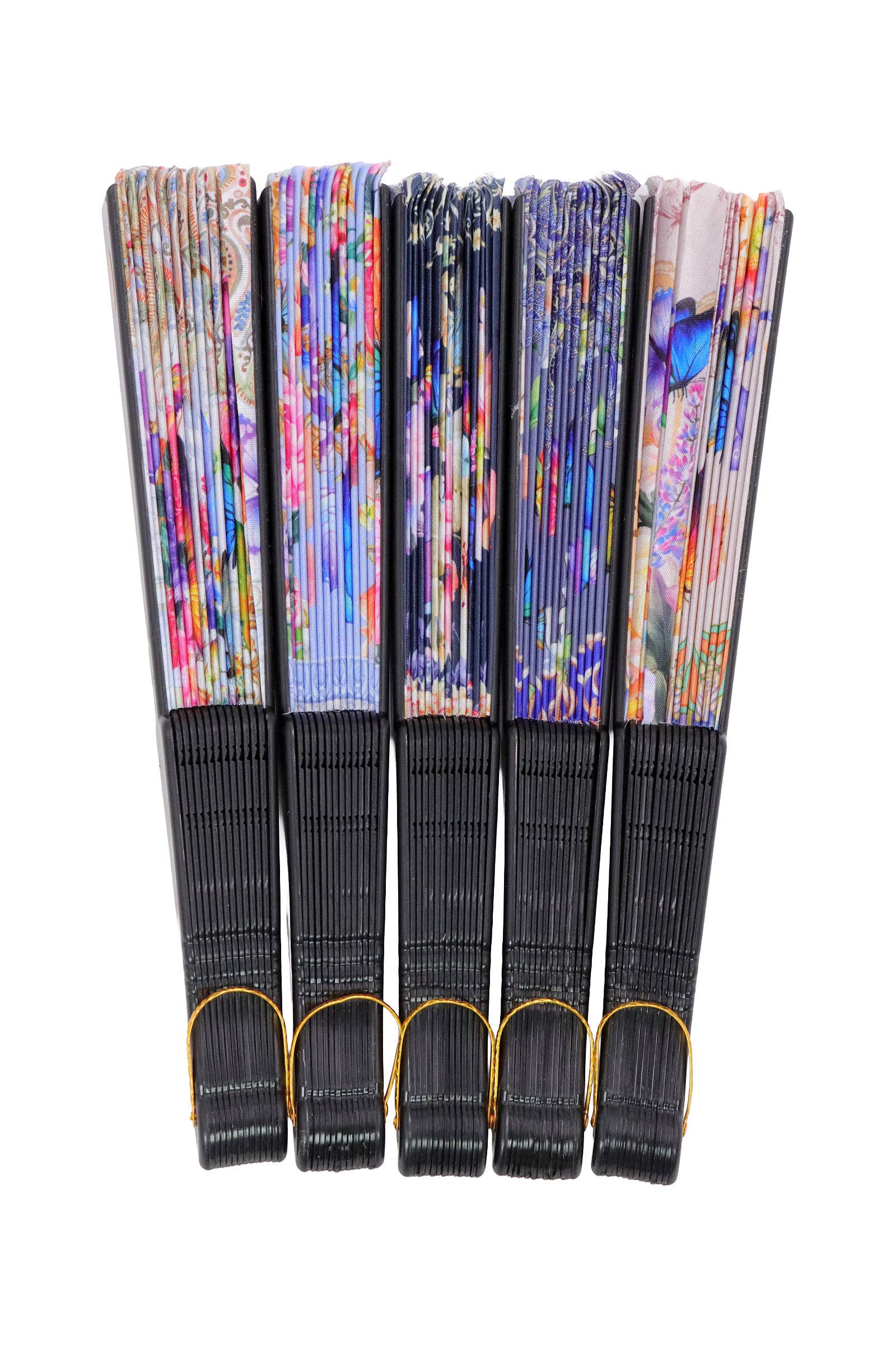 ASSORTED Butterfly Floral Paisley Filigree Handheld Folding Fan for wholesale on Faire1