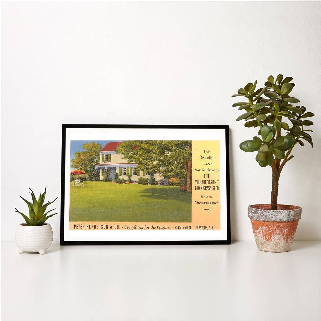 Found Image Press - Wholesale Art Print - Art Print GD-09 Lawn Grass Seed Advertisement1