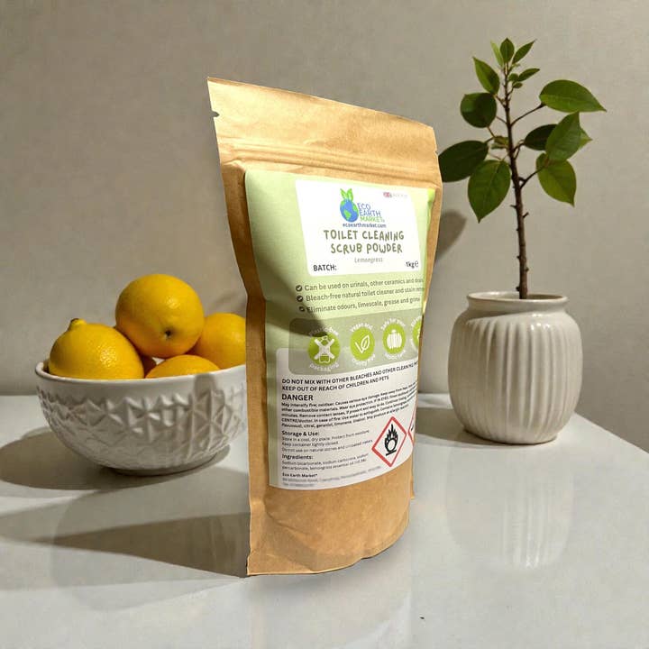 Eco Earth Market - Wholesale Toilet Cleaner - Lemongrass Toilet Cleaning Scrub Powder 1kg4