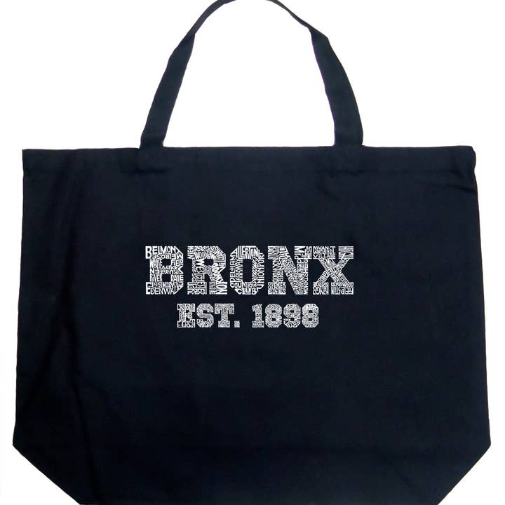 Sac fourre-tout LA Pop Art Word Art - QUARTIERS DU BRONX, NY pour la vente par LA Pop Art