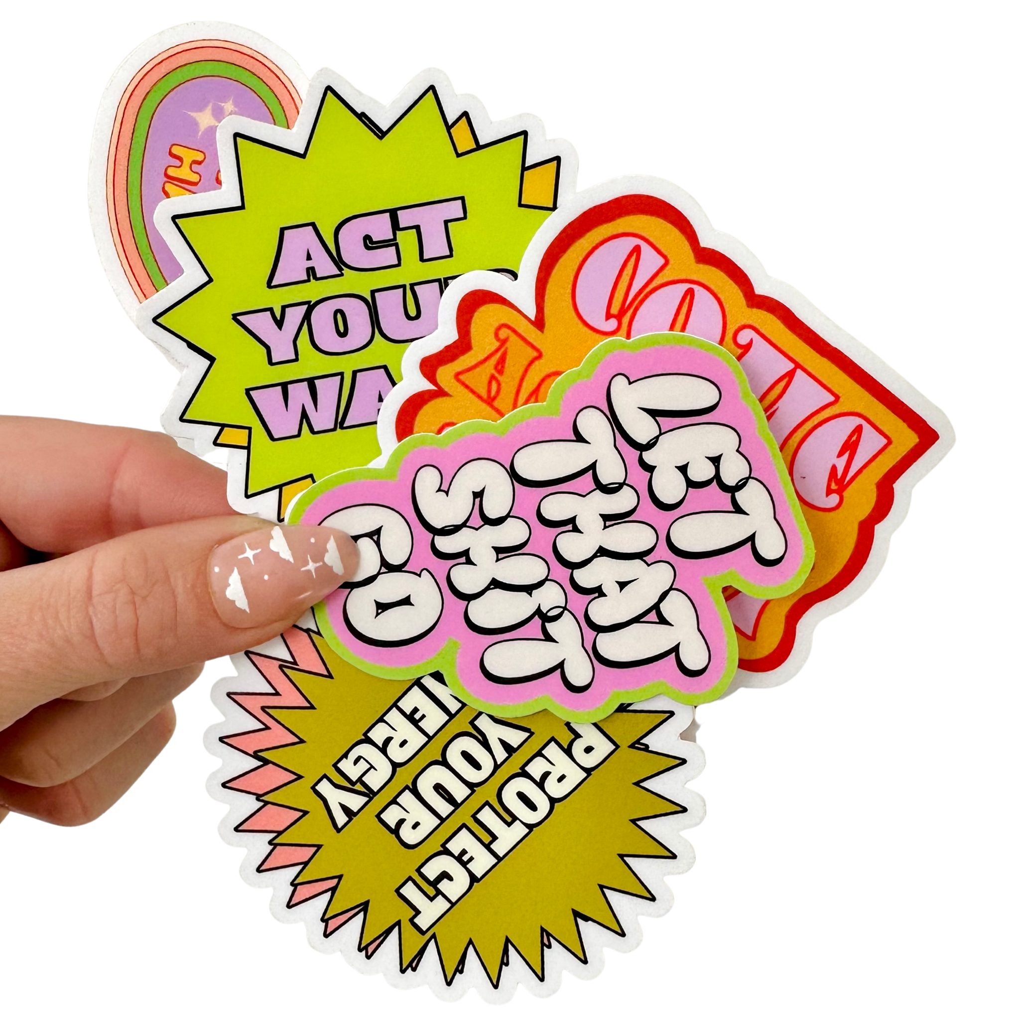 Charley Taylor Art - Wholesale Sticker - Bescherm uw Energy Y2K-sticker3