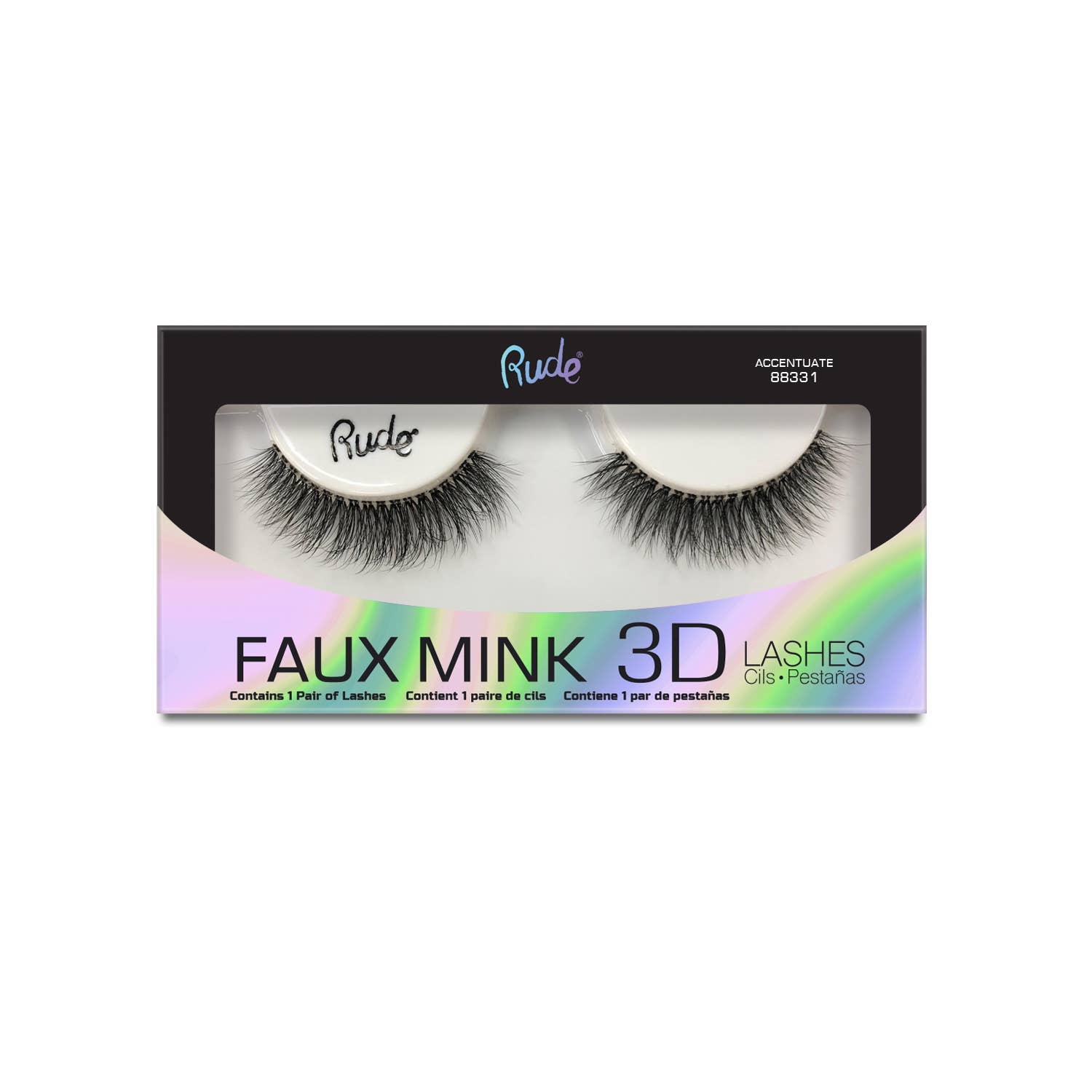 Rude Cosmetics - Wholesale False/Fake Eyelashes - Lush - Faux Mink 3D Lashes0