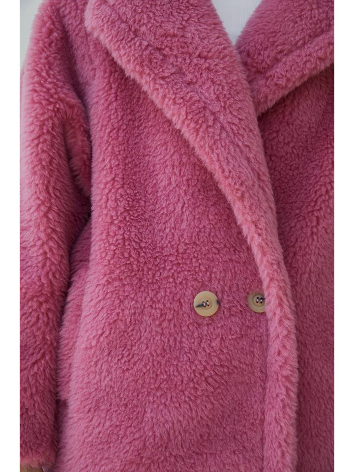 Pink The Teddy Coat for wholesale on Faire