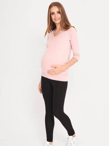 MEDSLEEVE TOP V NECK POWDER PINK for wholesale by Cool Mama