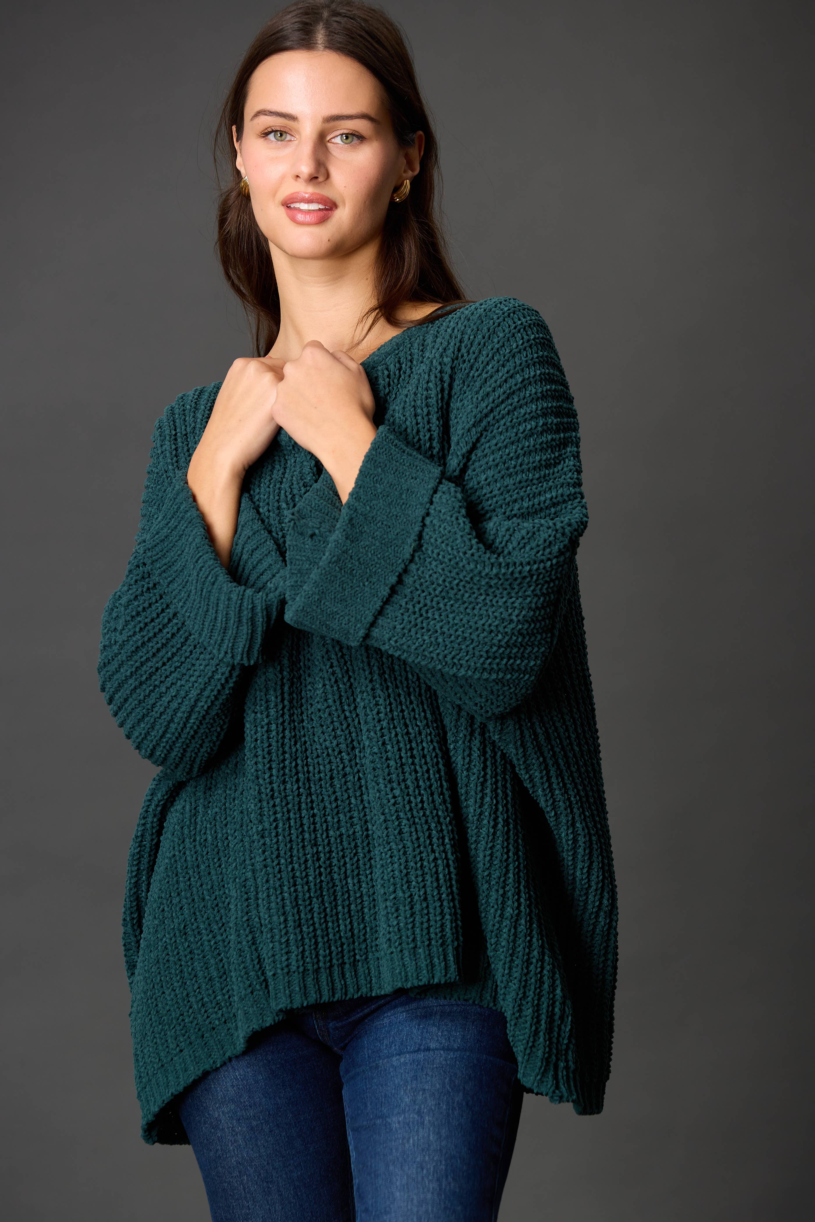 Before You Collection - Vente Pull tunique – femme - Pull oversize en chenille1