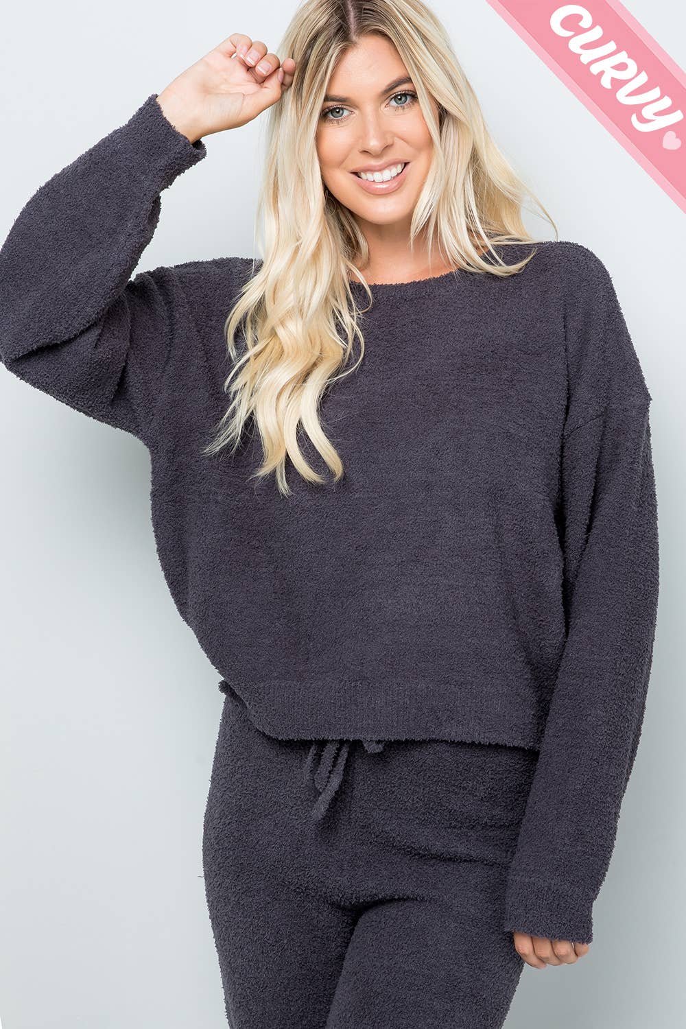 Sweet Lovely by Jen - Wholesale Knit Top - Women's - TEDDY CASUAL TOP PLUS SIZE25