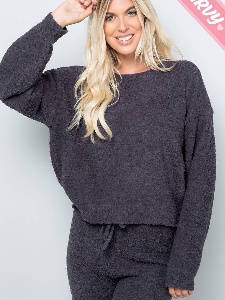 Sweet Lovely by Jen - Wholesale Knit Top - Women's - TEDDY CASUAL TOP PLUS SIZE25