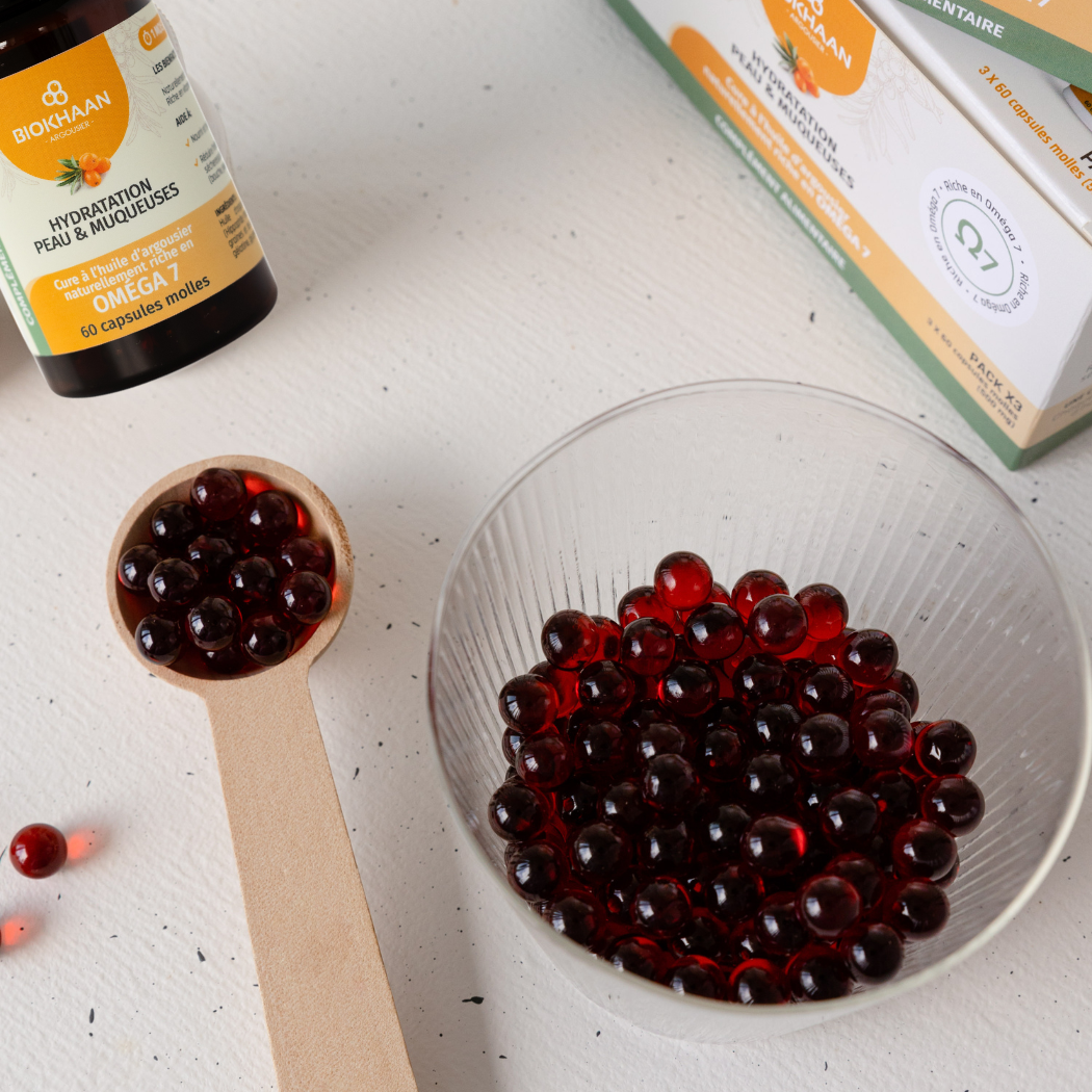 BIOKHAAN - Wholesale Oral Supplement/Vitamin - 60 Seabuckthorn Softgels /Moisturing skin & Mucous membranes5