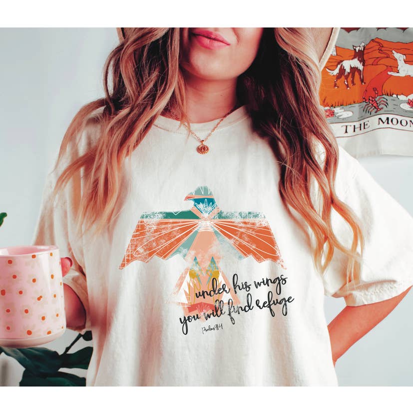 REMOVED BRAND - Wholesale Screen Printed T-Shirt - Women's - Christian Boho Style Graphic Tee - Punch Tee Comfort Colors