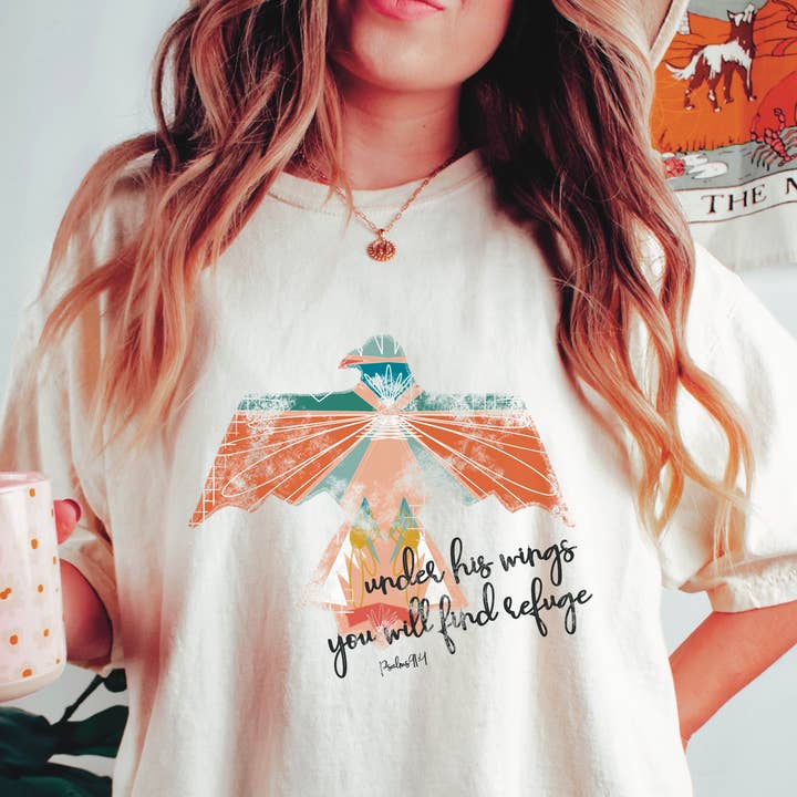 REMOVED BRAND - Wholesale Screen Printed T-Shirt - Women's - Christian Boho Style Graphic Tee - Punch Tee Comfort Colors0