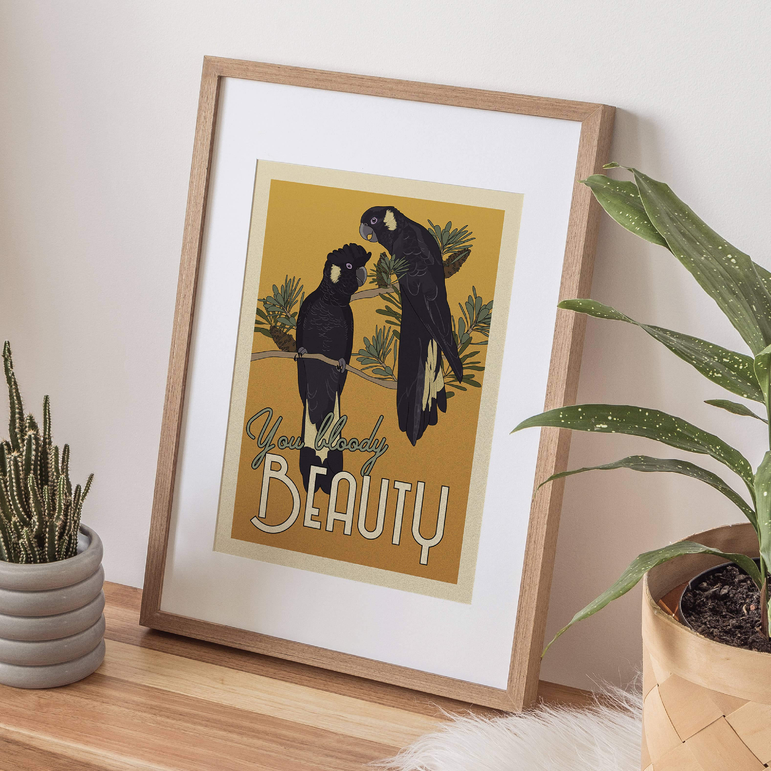 Little Green Mini Creative - Wholesale Poster - Black Cockatoos A4 Poster | Art Print | Australian Wall Art1