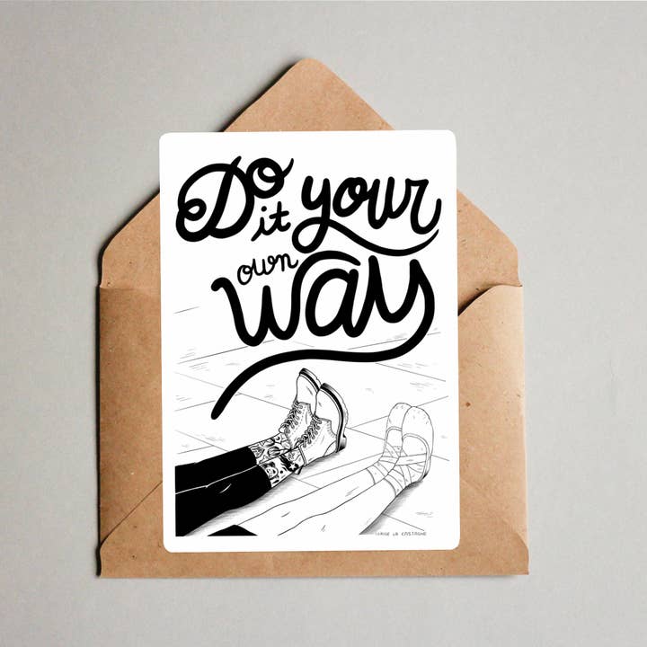 Postkarte - Mach es auf deine Weise für den Großhandel von Cerise la Castagne