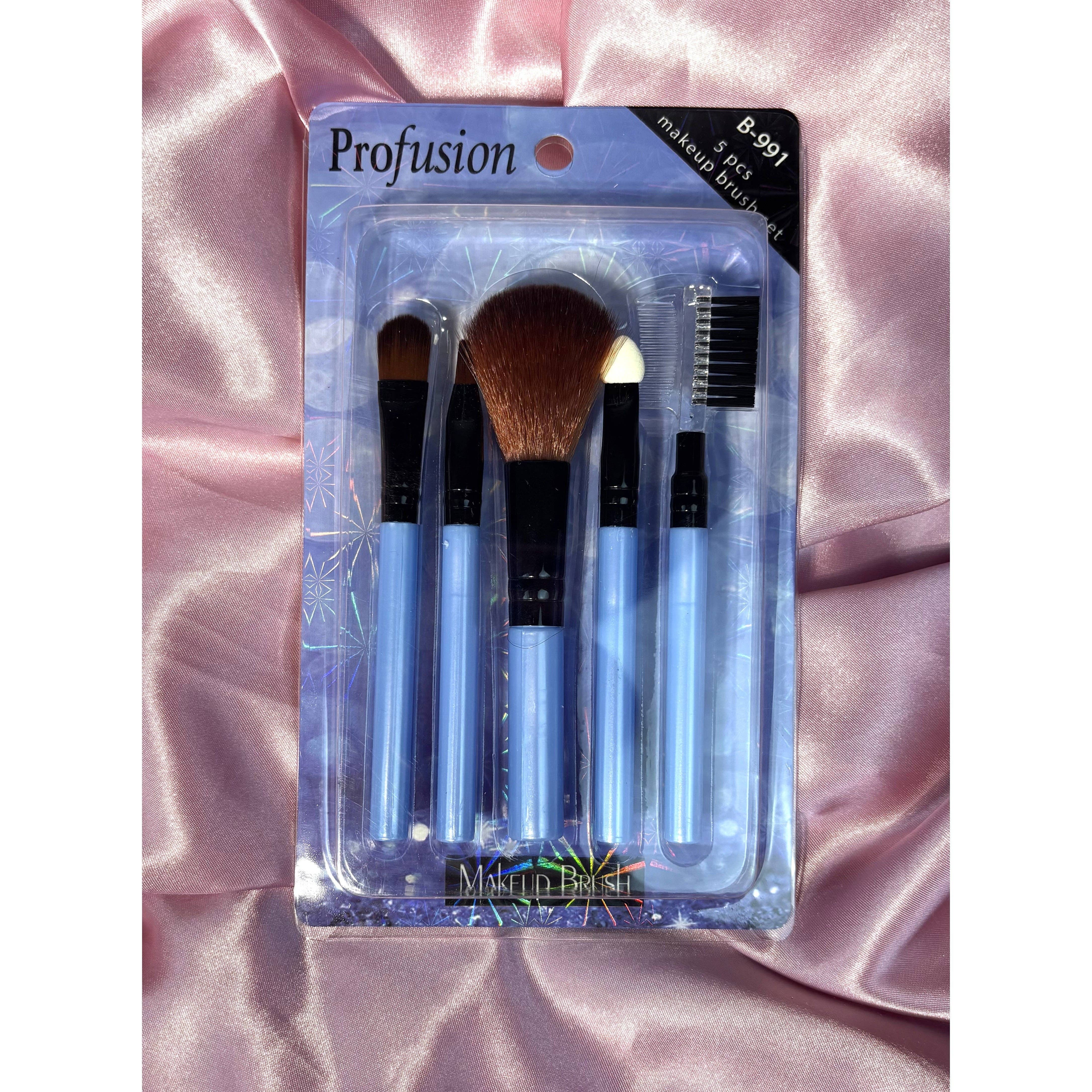 VIAI Beauty - Wholesale Makeup Brush Set - PROFUSION 5pcs Makeup Brush Set1