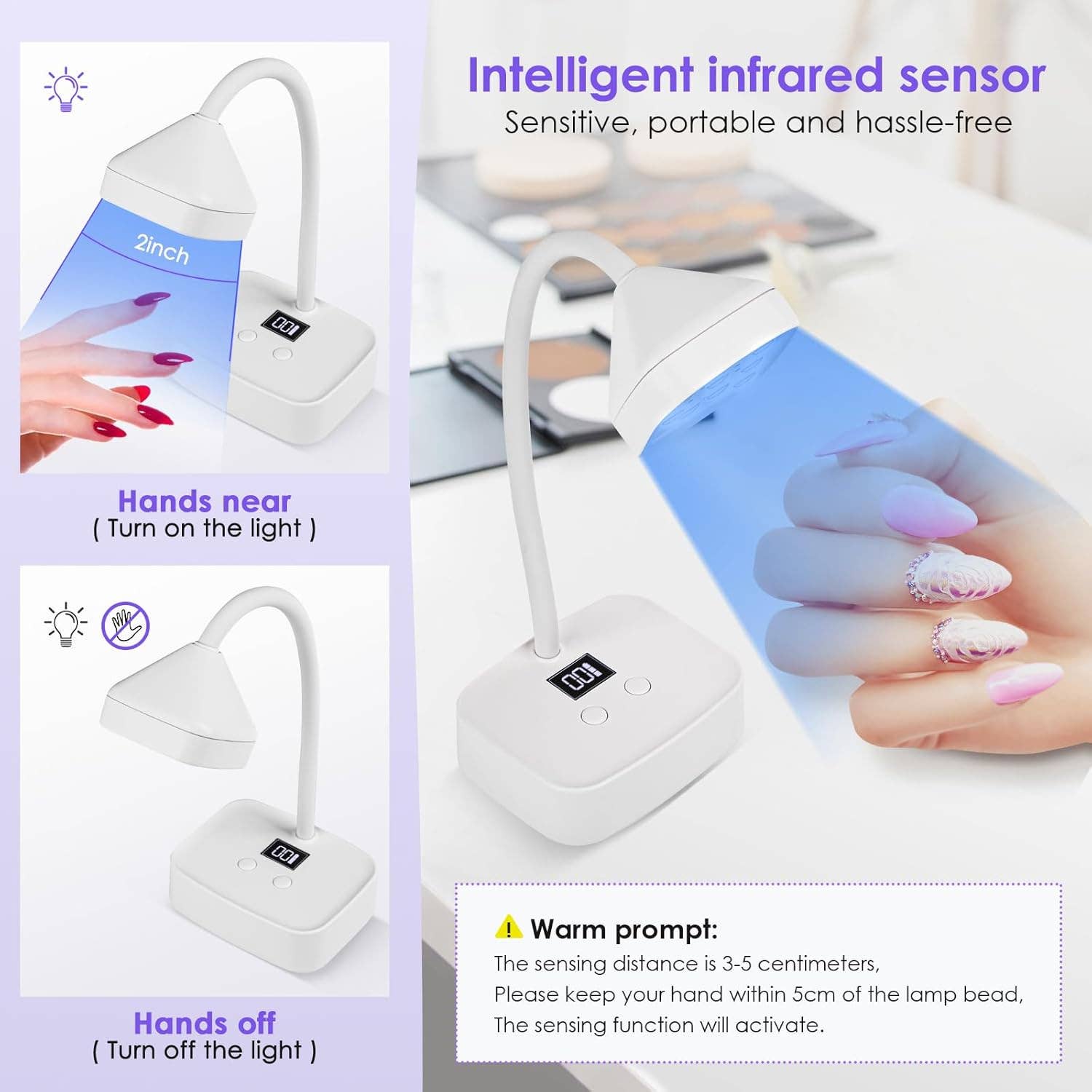 VIGOR - Wholesale Nailcare Set - Adjustable Gel Nail Quick Dry Gooseneck UV Light for Nails16