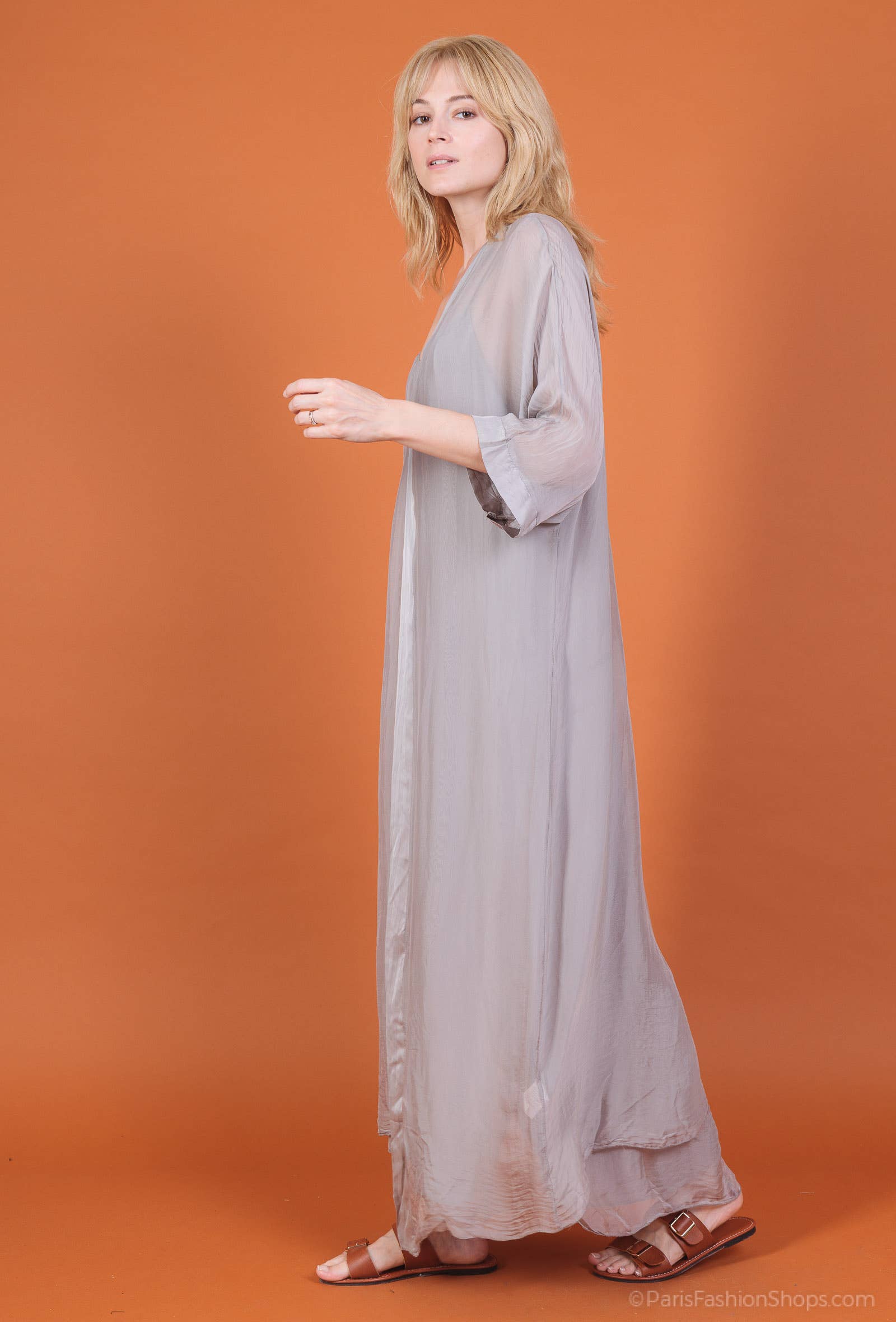 Shyloh - Wholesale Jacket - Women's - Long silk jacket 1341223