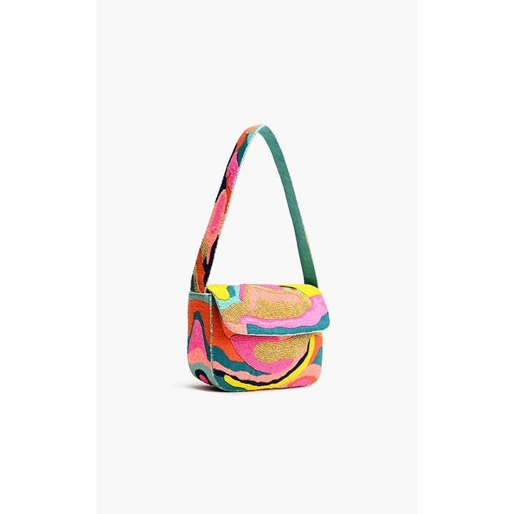 America & Beyond - Wholesale Shoulder Bag - Women's - Daphne Embellished Shoulder Bag