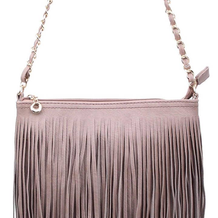 MiMi Wholesale - Wholesale Crossbody Bag - Women's - E031 Samantha Fringe Crossbody Bag4