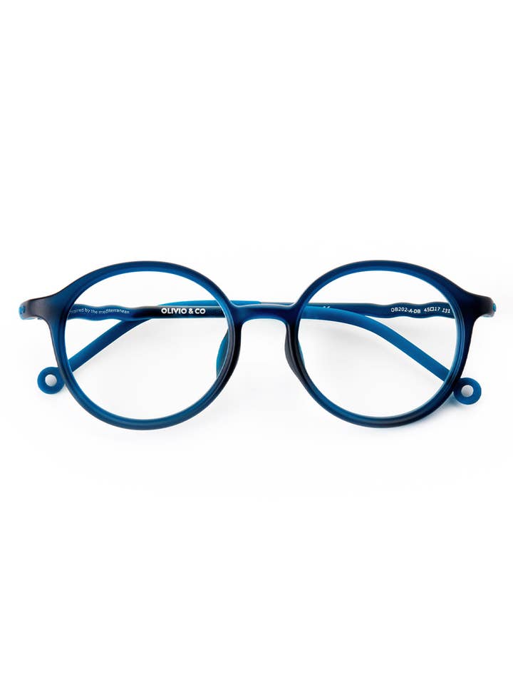 Ovale Bildschirmbrille für Jugendliche und Erwachsene in Sternenblau für den Großhandel von Olivio & Co