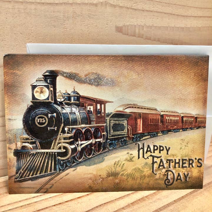Father's Day Card Train for wholesale by Yesterday's Best