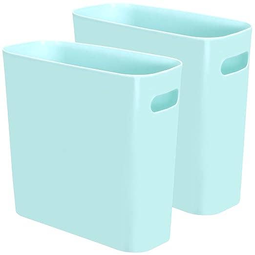Youngever - Wholesale Trashcan/Trash Bin - Youngever 1.5 Gallon Slim Trash Can(2 Pack Mint)