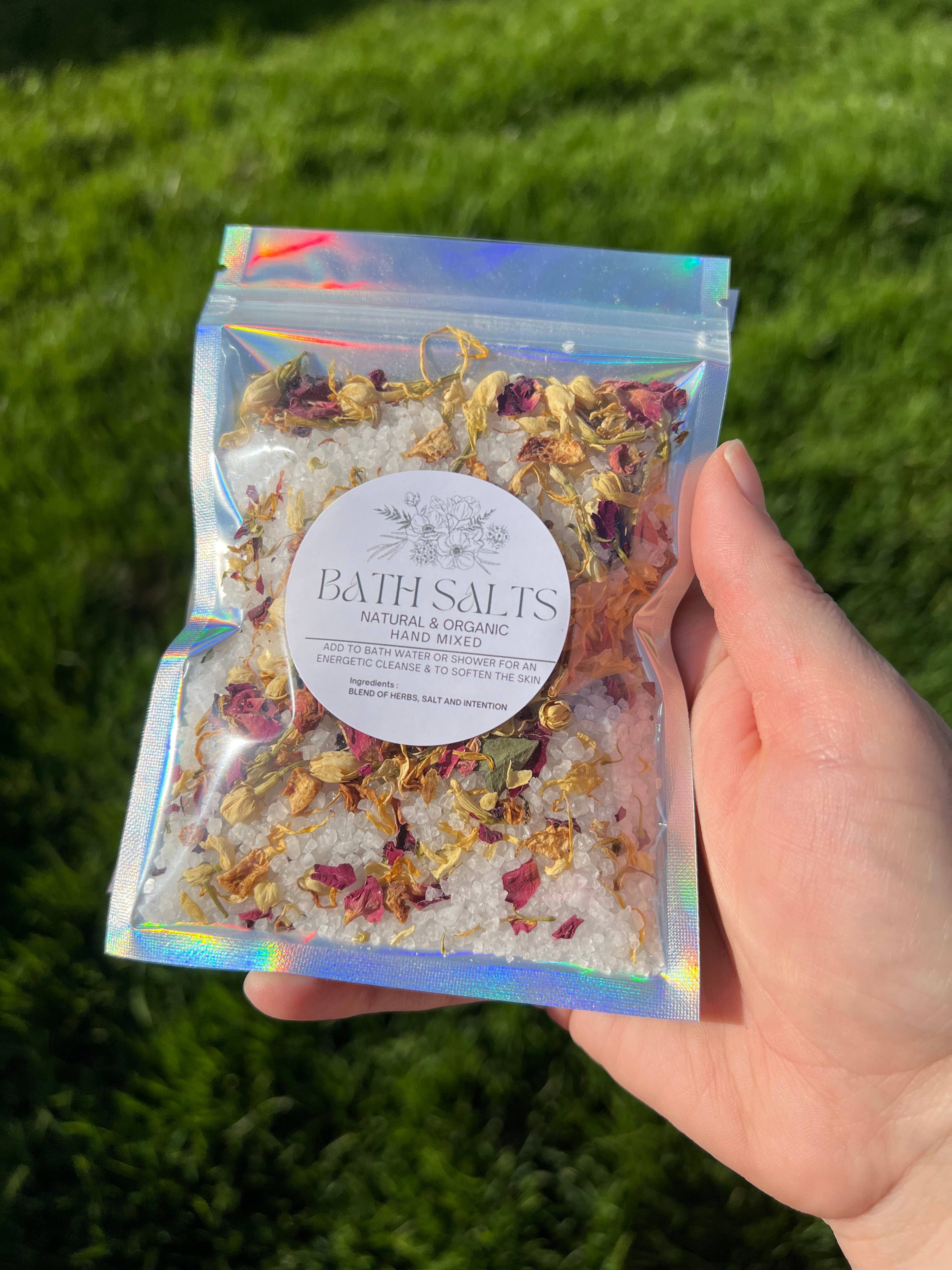 Only Crystals Remain - Wholesale Bath soak/milk - Intention Salt Bath Soak 15pc Lot- Please Read Details