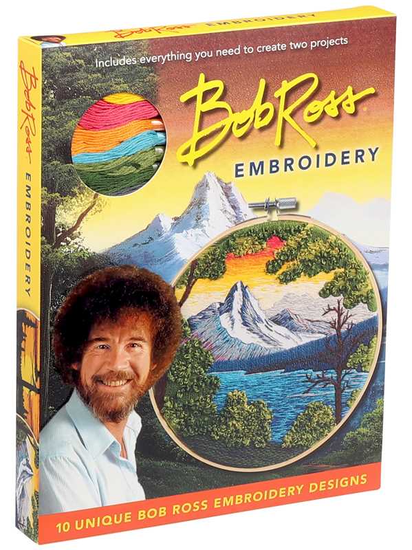 Simon & Schuster - Wholesale Embroidery/Cross Stitch Supplies - Bob Ross Embroidery by Deborah Wilding1