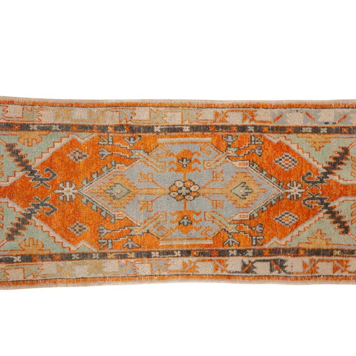 2.5x6 Vintage Distressed Oushak Rug Runner for wholesale by Old New House