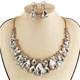 TAPA fashion - Wholesale Jewelry Set - Crystal Necklace Earring Set FJN362 (1PC)9