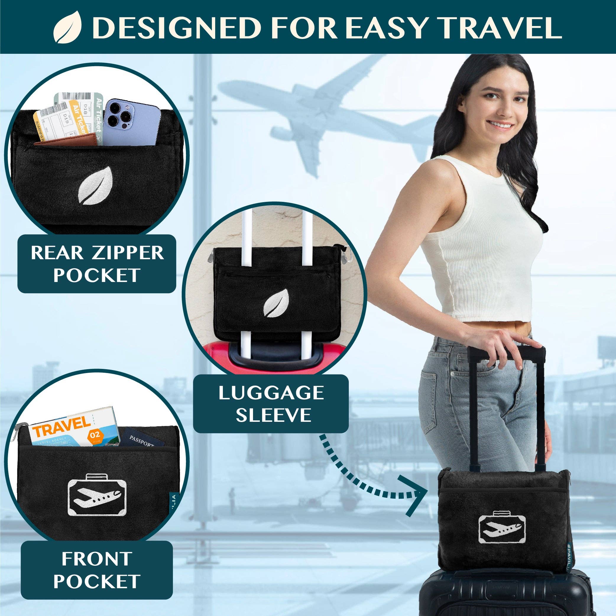 Pavilia - Wholesale Travel Blanket - Airplane Fleece Travel Blanket Pillow25