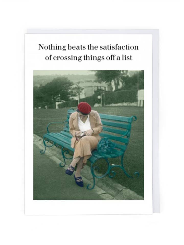 CROSSING THINGS OFF for wholesale by Cath Tate Cards