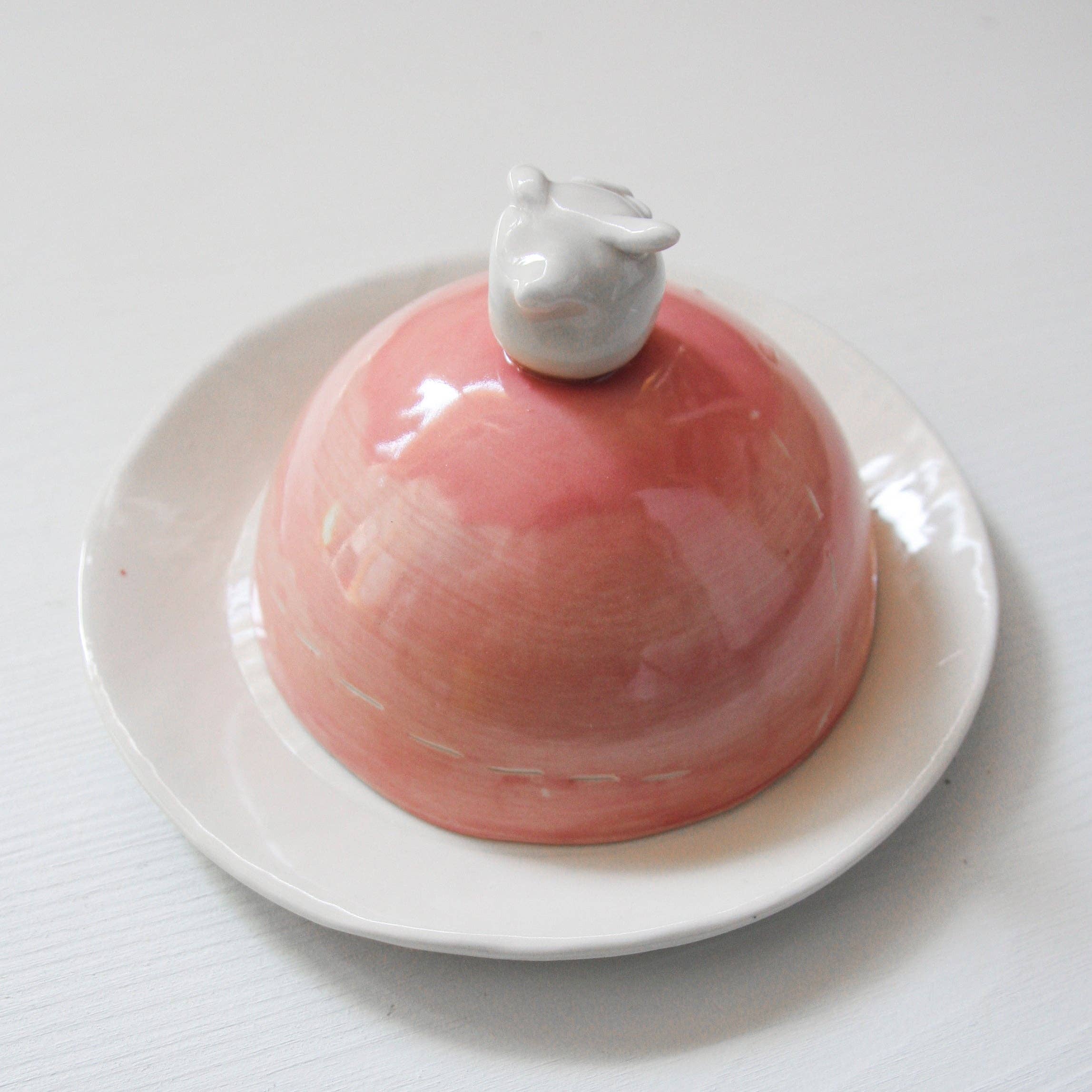 karoArt - Wholesale Decorative Plate/Dish/Bowl - Piglet Butter Dish2