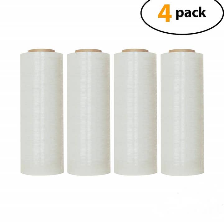 IPACKNOW INC - Wholesale Cellophane Bag - Clear Banding Film, 12" x 1000', 80 Gauge, Cast - Pkg Qty 40